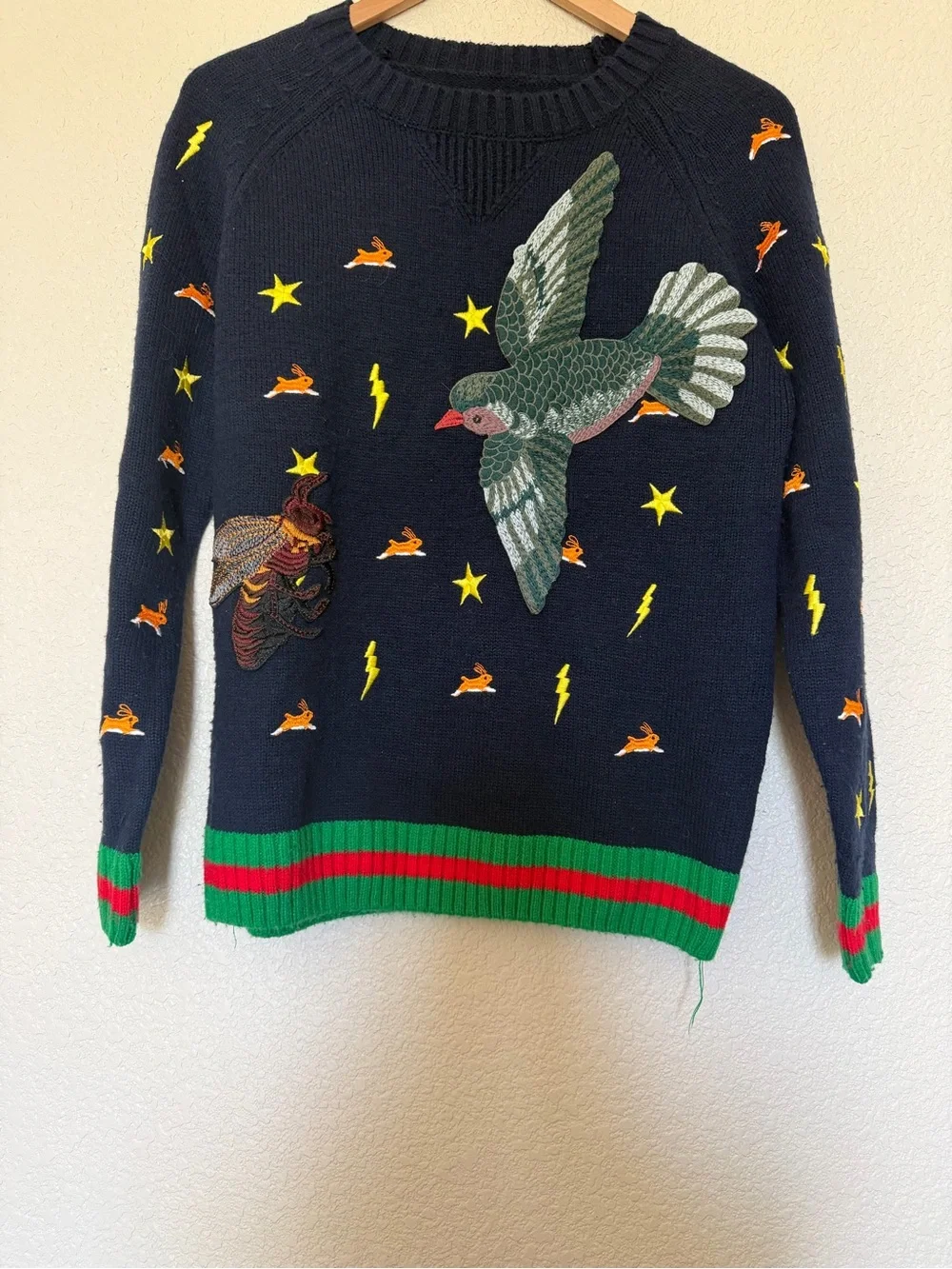 Gucci navy crewneck